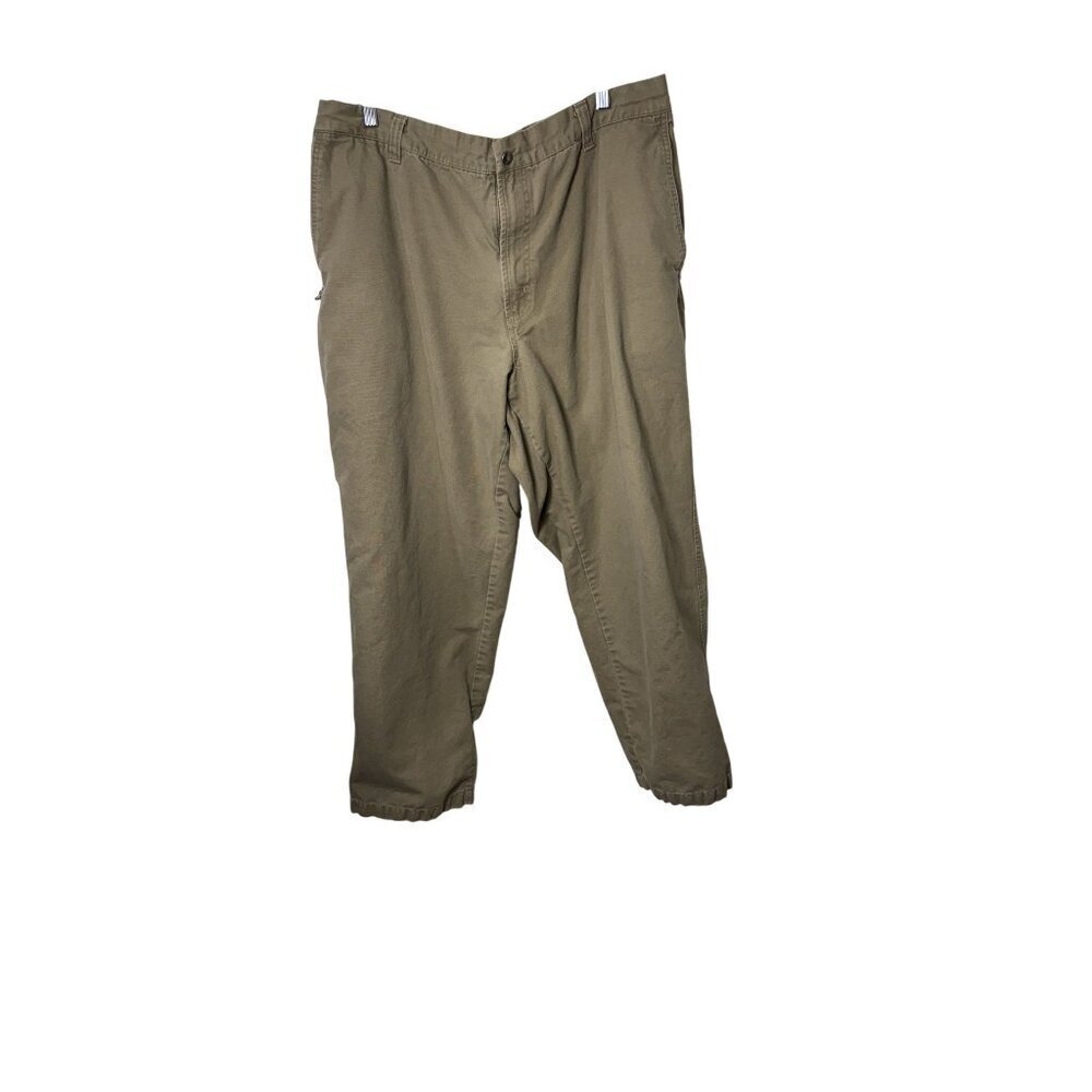 Columbia Mens Khaki Cargo Pants 40W x 30L Cotton Relaxed Fit Durable Outdoor Wea
